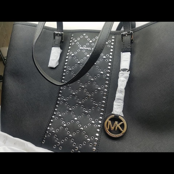 KORS Michael Kors Handbags - Michael Kors Jet Set Travel Bag Leather Tote